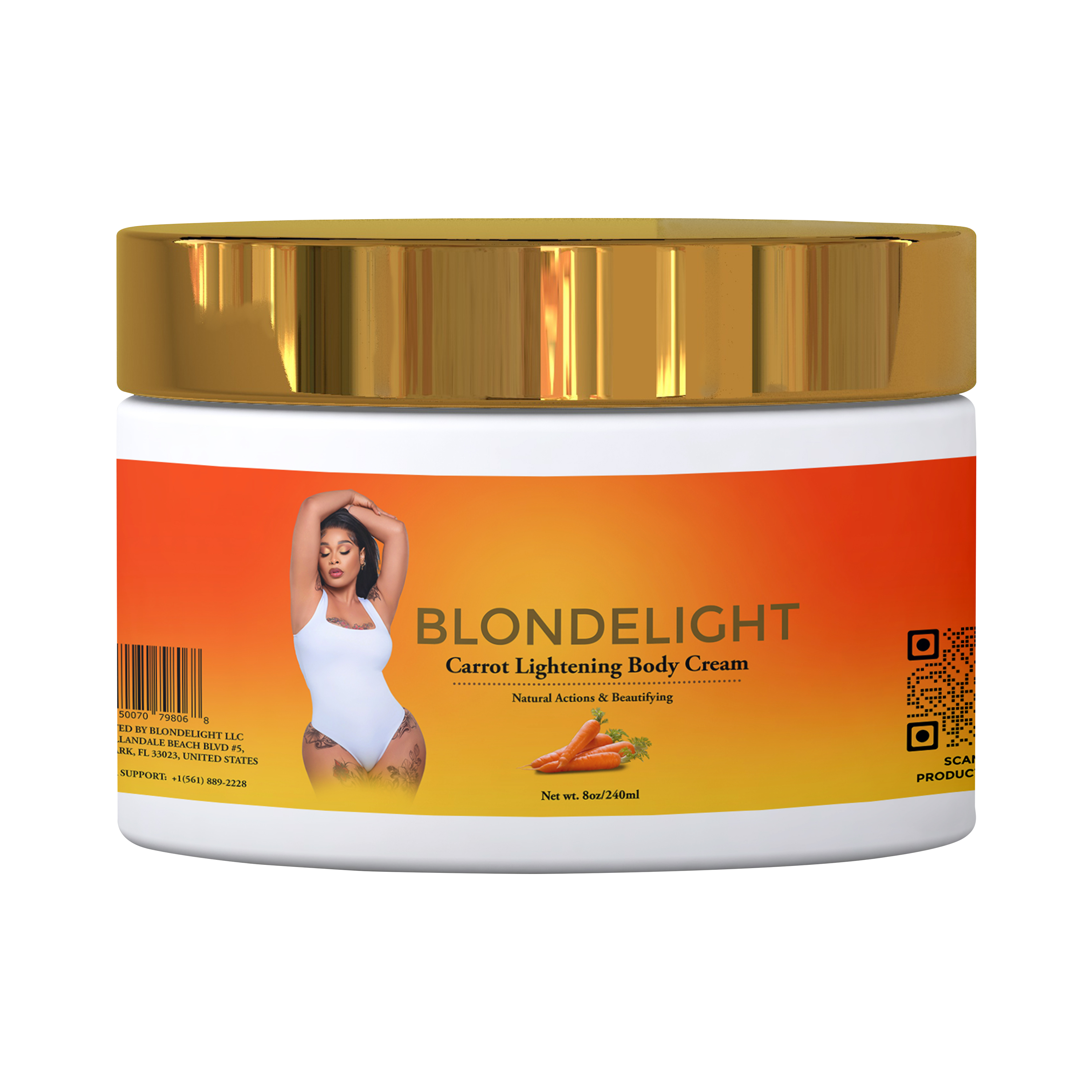 Blondelight Carrot Lightning Body Cream