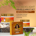 Blondelight Small Carrot set featuring carrot body cream and face cream for radiant skin.