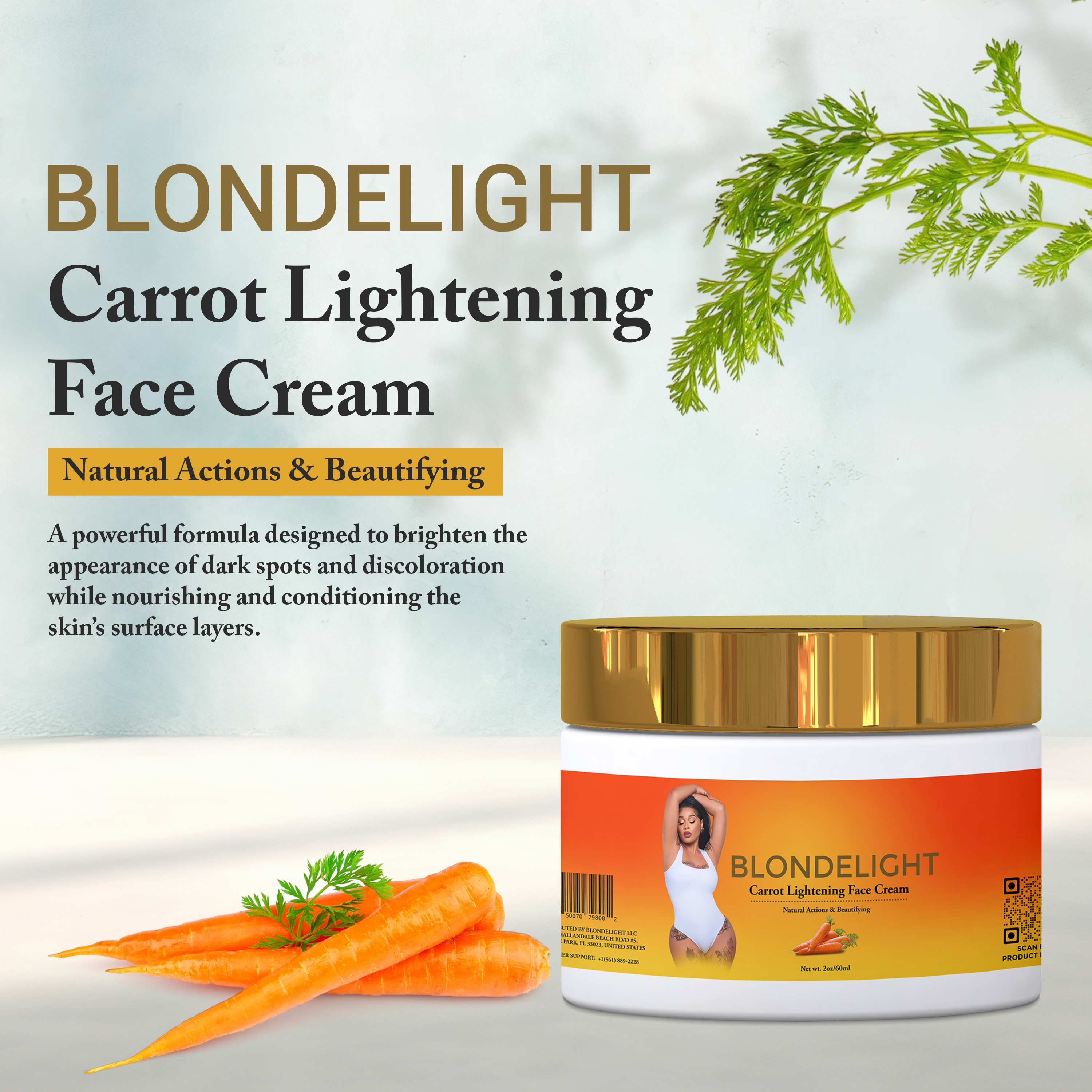 Blondelight Carrot Lightning Face Cream