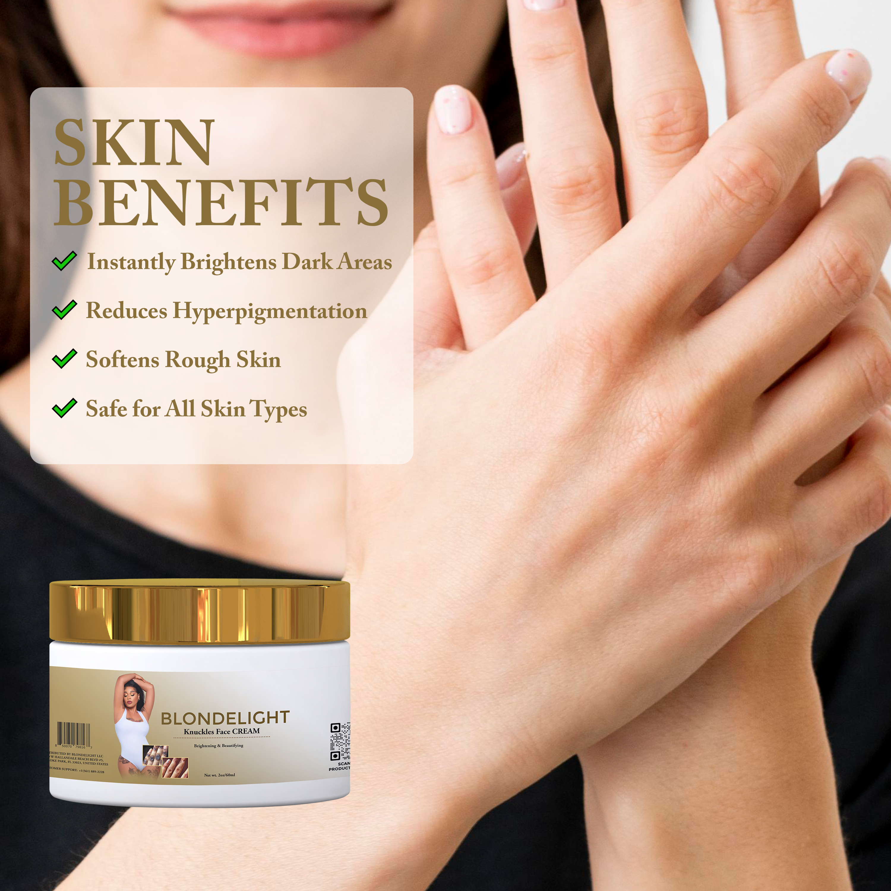 Dark Knuckles Knees & Elbows Lightening Cream