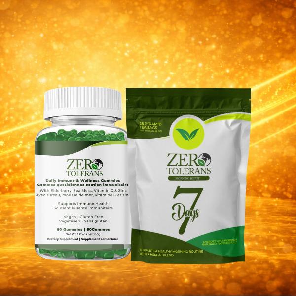 Zero Tolerans Daily Wellness Tea + Gummies Set