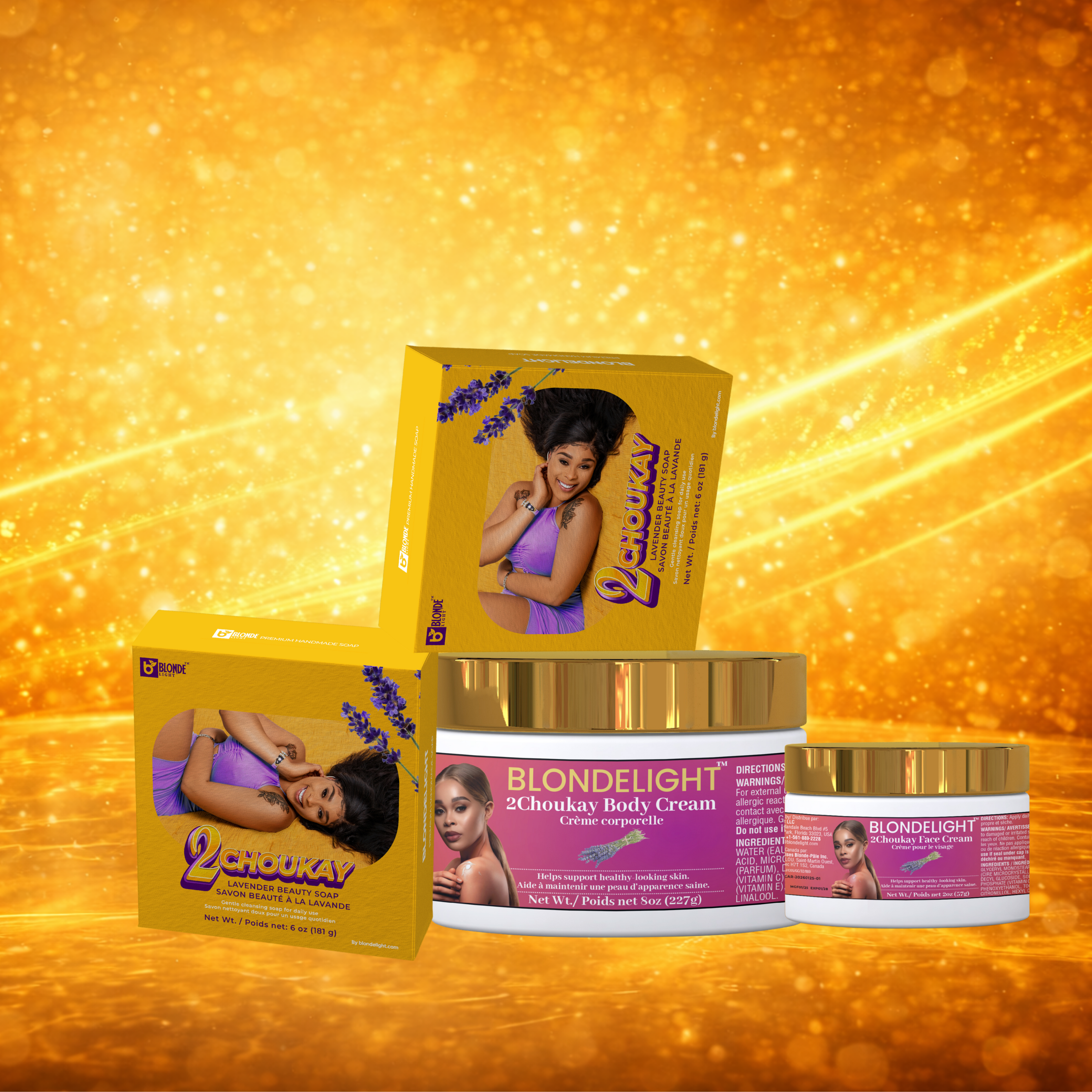 BLONDELIGHT 2Choukay Bèl Manmi Set – 4 Pieces