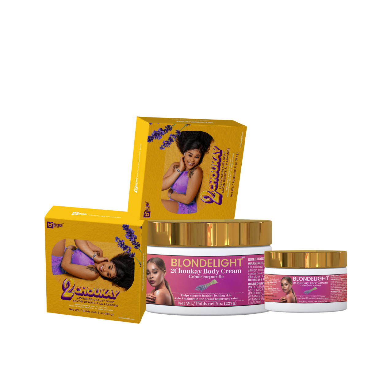 BLONDELIGHT 2Choukay Bèl Manmi Set – 4 Pieces