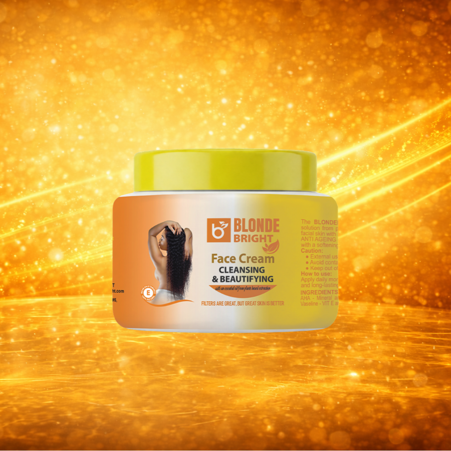 BLONDEBRIGHT Body Cream, Face Cream, Oil  With Carrot Soap 4-Piece Beauty Set