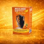 BLONDEBRIGHT Body Cream, Face Cream, Oil  With Carrot Soap 4-Piece Beauty Set