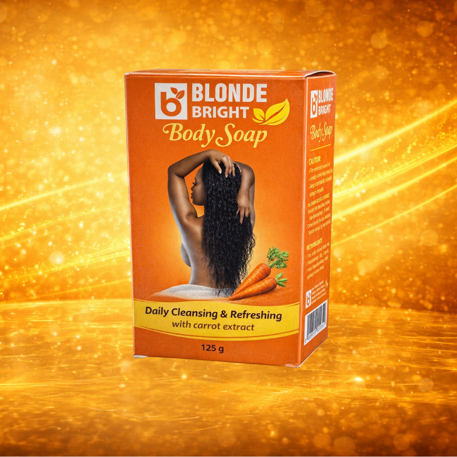 BlondeBright Carrot Body Soap, Daily Cleansing Bar, 125 g
