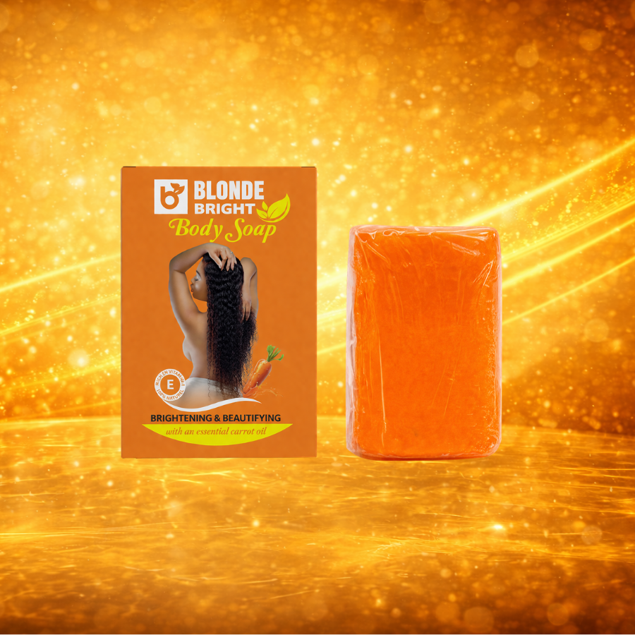BlondeBright Carrot Body Soap, Daily Cleansing Bar, 125 g