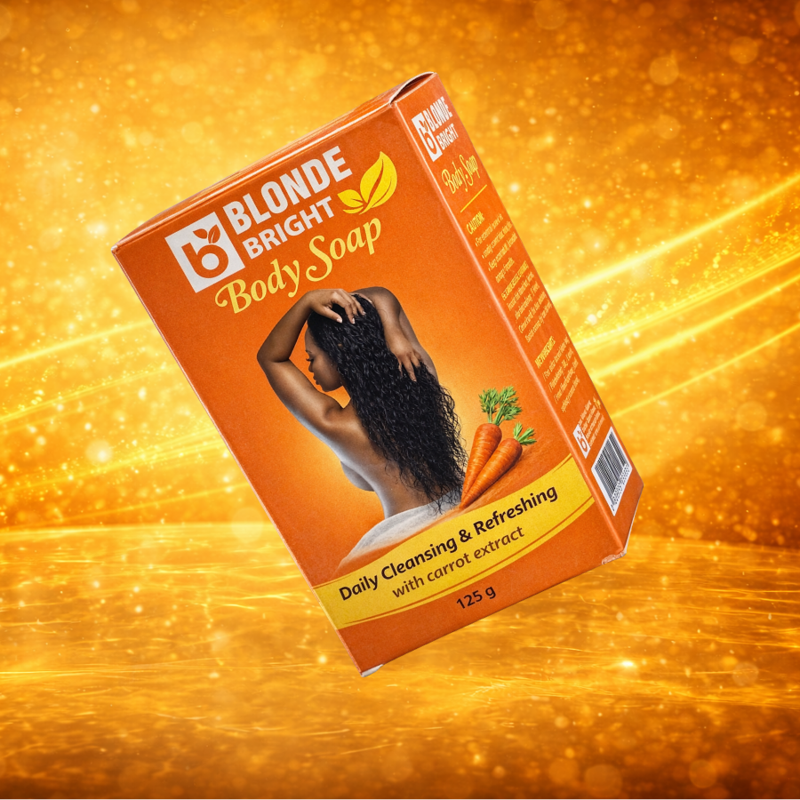 BlondeBright Carrot Body Soap, Daily Cleansing Bar, 125 g