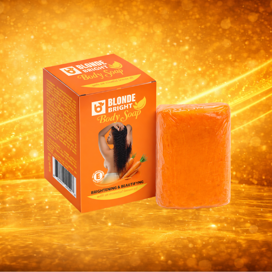 BlondeBright Carrot Body Soap, Daily Cleansing Bar, 125 g