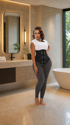 ZeroTolerans Latex-Core Waist Cincher Shapewear with Hook-and-Eye Closure