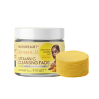 Blondelight Turmeric Vitamin C Cleansing Pads 50 Pads on white