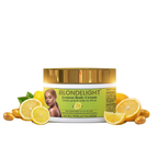 BLONDELIGHT Lemon Body Cream - Daily Hydrating Body Care Lotion for Moisturizing & Smoothing Skin, 8 oz on white