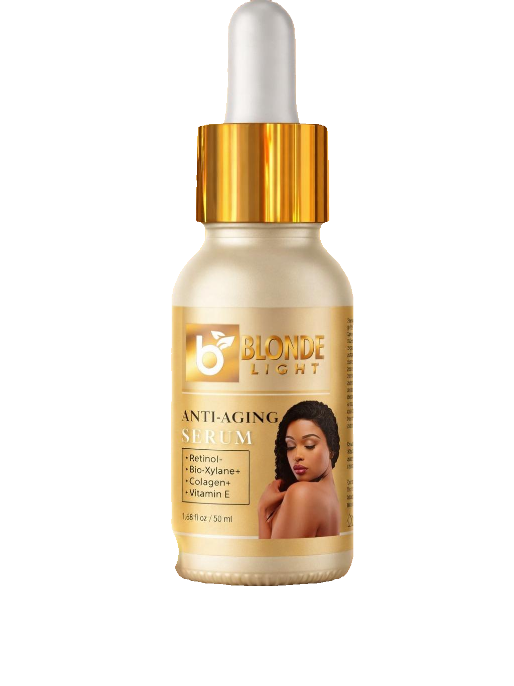 Blondelight Korean Anti-Aging Anti-Wrinkle Retinol Ginseng Serum - 50ml Moisturizer for Skin Comfort & Repair, Ideal Gift for Skincare Enthusiasts on white
