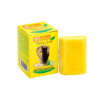 BlondeLight Lemon Body Soap Cleanser - Daily Body Care Cosmetic Bar for All Skin Types, 125g on white