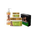 2CHOUKAY four-piece lemon daily body care set on white