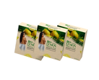 BLONDELIGHT Lemon Citrus Bar Soap Cleanser - 3-Pack, Daily Bath & Shower Body Care for Adults, Coconut Oil-Infused, Lemon Aroma, Combination Skin, Fights Dryness, Boosts Freshness