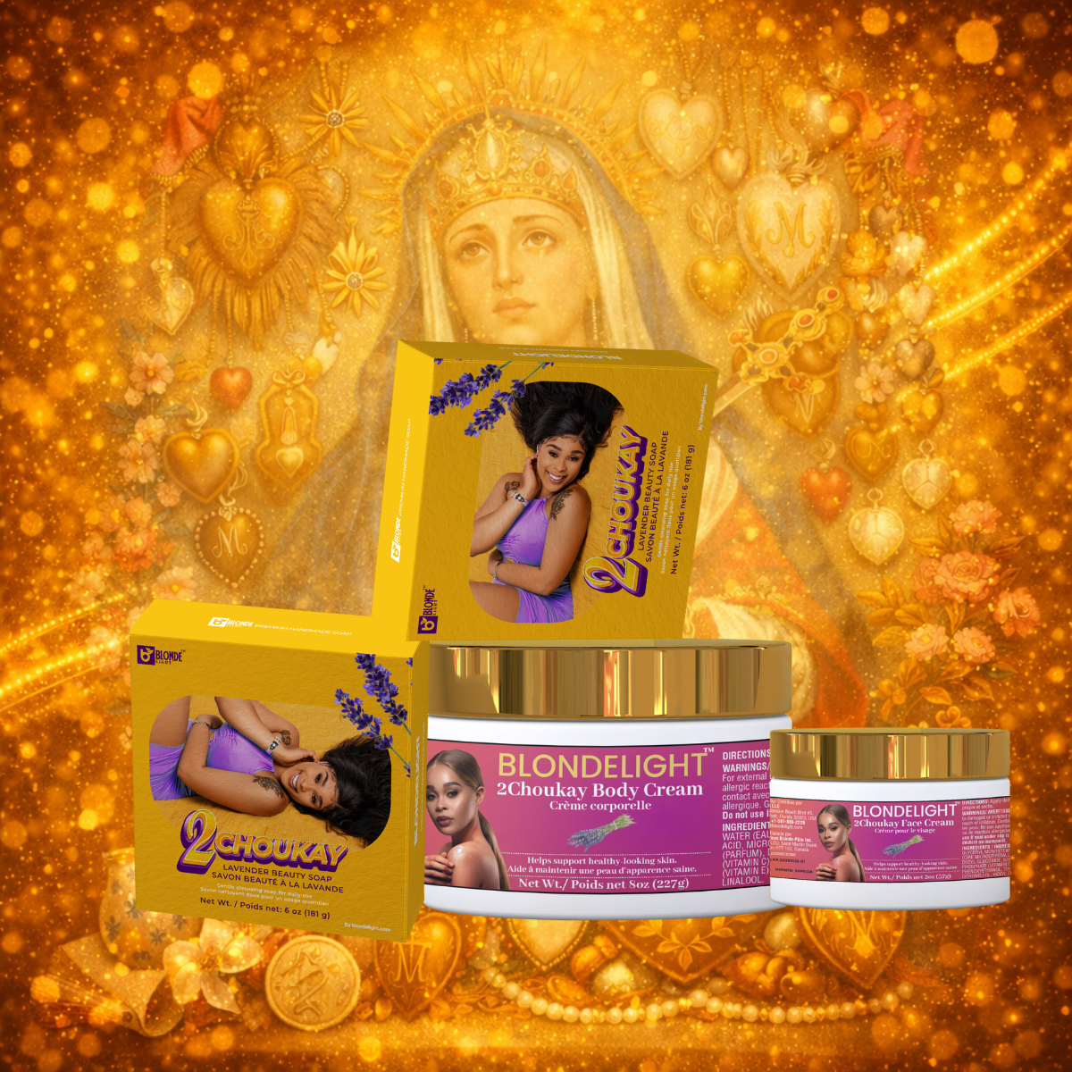 BLONDELIGHT 2Choukay Bèl Manmi Set – 4 Pieces