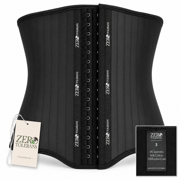 ZeroTolerans Latex-Core Waist Cincher Shapewear with Hook-and-Eye Closure