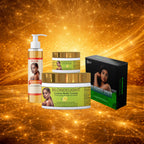 2CHOUKAY 4-Piece Lemon Daily Body Care Set, Includes Cleanser, Cream, Scented Soap